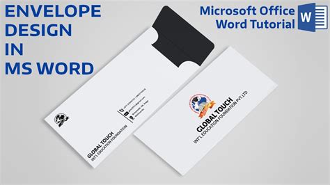 Envelope Design in ms word || How to make Envelope Design in ms word || Ms word Tutorial ...