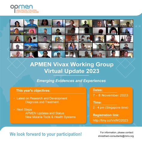 Invitation: APMEN VxWG Virtual Update 2023 | APMEN