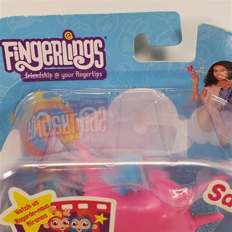 Fingerlings Glitter Dragon Sandy Pink w Blue Interactive Baby, 40 Sounds NIB A19 | eBay