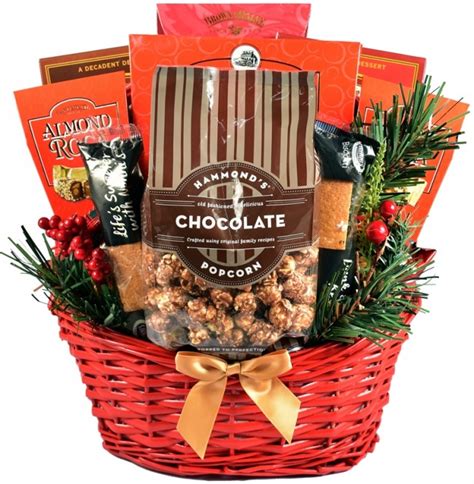 Christmas Food Gift Baskets -Cheerful Christmas Holiday Gift Basket at Gift Baskets Etc