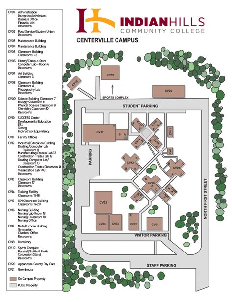 Hawkeye Community College Campus Map - Oconto County Plat Map