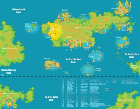 My Pokemon World Map v6.0 by JamisonHartley on deviantART | Ideen