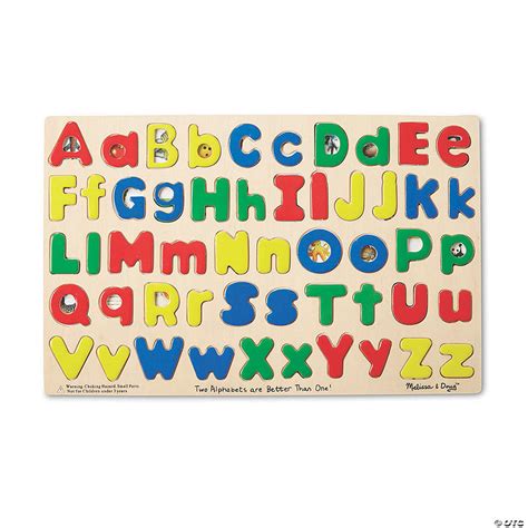 Melissa & Doug Upper & Lower Case Alphabet Jigsaw Puzzle | Oriental Trading