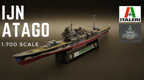 Italeri World of Warships IJN Atago 1:700 scale - YouTube