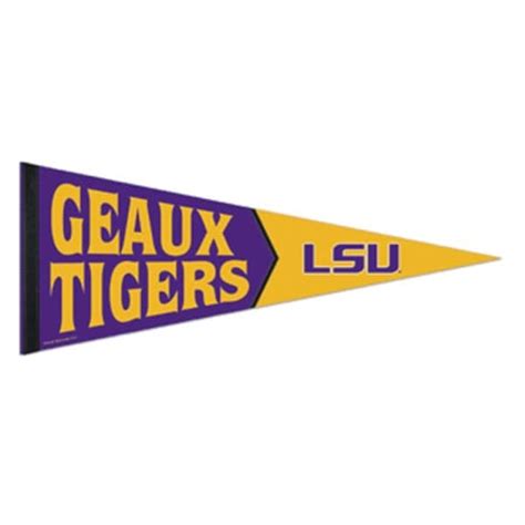 LSU Tigers Purple-Gold 12'' x 30'' Premium Felt Pennant | Official LSU ...