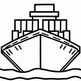 Simple Cargo Ship coloring Page  Download Print Or Color Online For Free sketch template