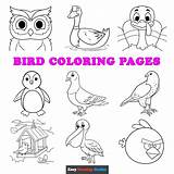 Birds Printable Coloring Pages sketch template