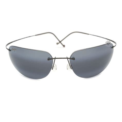 Maui Jim Ka'anapali 501-02 Titanium Polarized Sunglasses GM/Grey