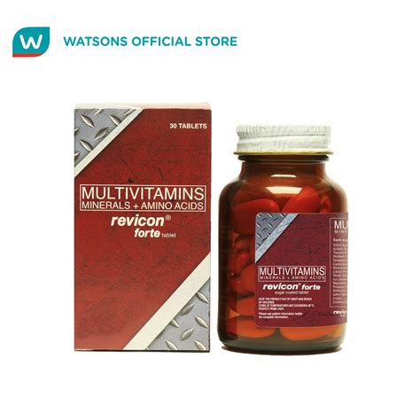 REVICON Forte Multivitamins (Minerals + Amino Acids) 30 Tablets | Lazada PH