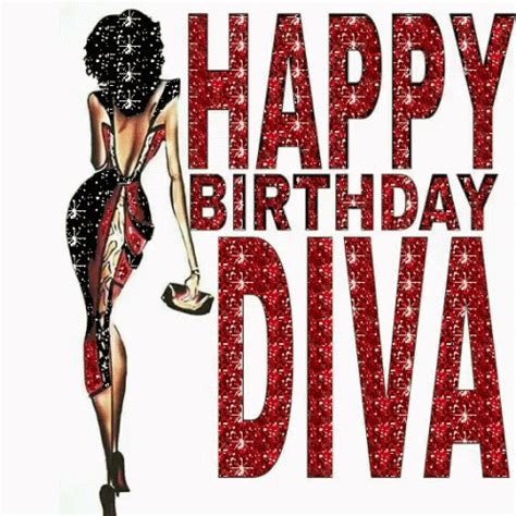 Happy Birthday Diva Red Glitter GIF - HappyBirthdayDiva RedGlitter ...