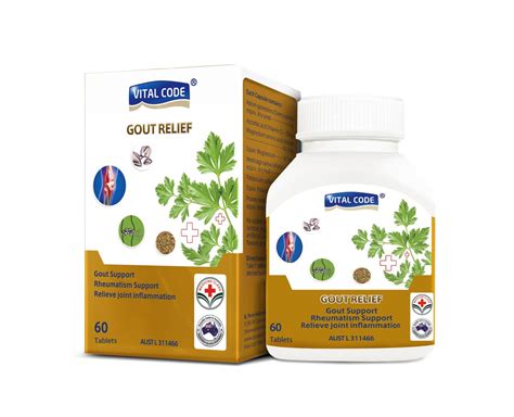 Gout Relief 60 Tablets - B.PURE AUSTRALIA