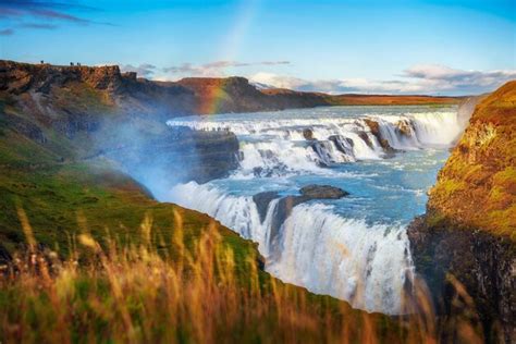 Premium Photo | Gullfoss waterfall and the olfusa river in southwest ...