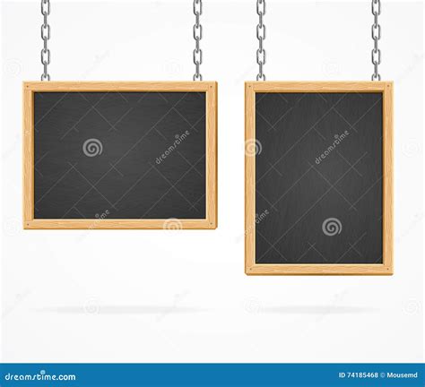 Black Board Sign. Vector stock vector. Illustration of frame - 74185468