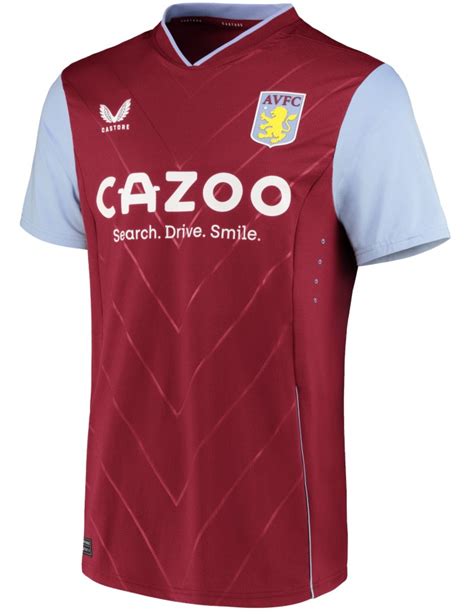 New Aston Villa Jersey 2022-23 | Castore AVFC Home Kit with Chevron ...