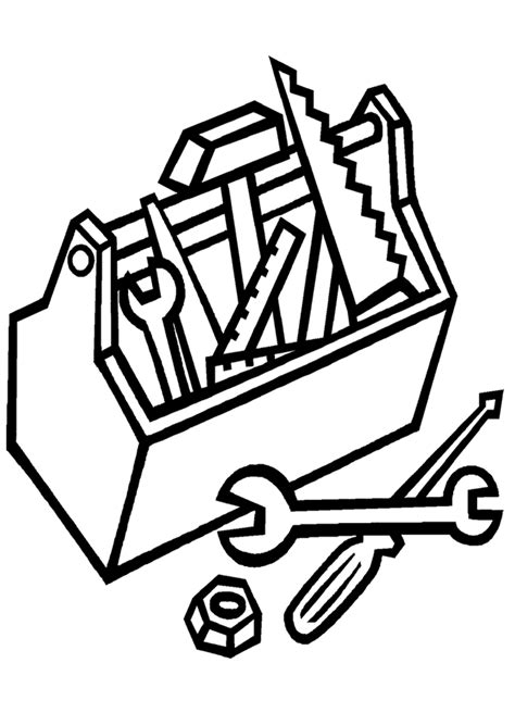 Open Toolbox Clipart Black And White