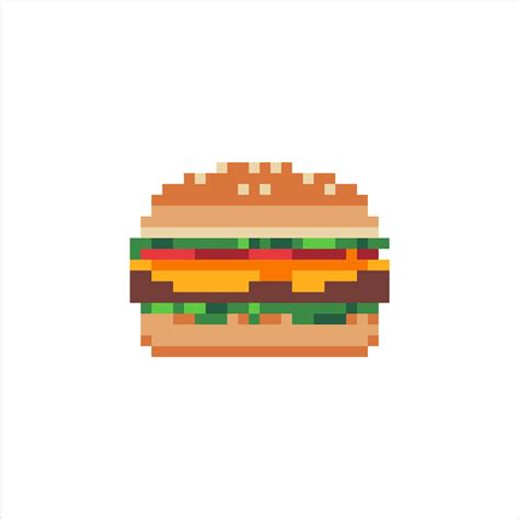 Pixel art burger