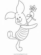 Piglet Happily Coloring Page For Kids  Free Printable sketch template