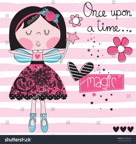 Magic Girl Fairy Vector Illustration Stock Vector (Royalty Free ...