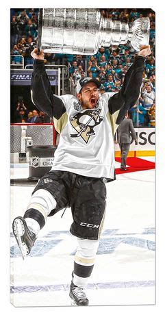 Sidney Crosby 14 x 28 Pittsburgh Penguins 2016 Stanley Cup Canvas ...