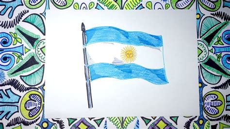 Bandera Argentina Dibujo