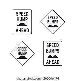 Traffic Signs Speed Bumps Stock Vector (Royalty Free) 263066474 | Shutterstock