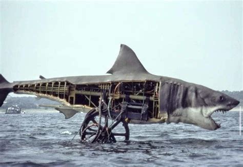 Mechanical shark used in “Jaws” (1975), nicknamed The Great White Turd ...