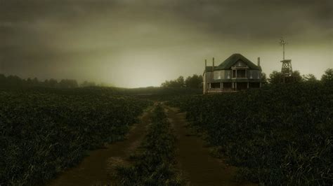 The Walking Dead: Destinies Game Wallpaper – Eerie Farmhouse Scene