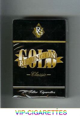 In Stock Gold Remington Classic black cigarettes hard box Online