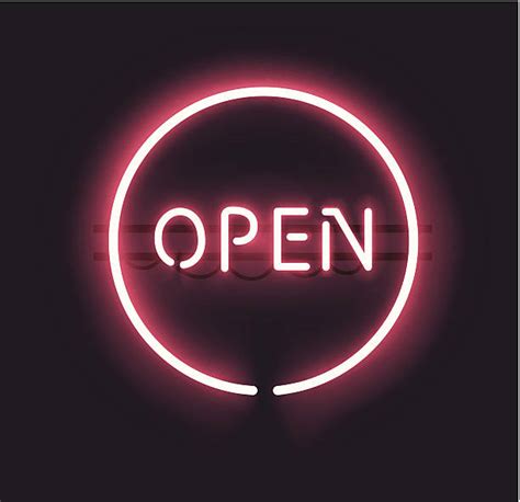 Neon Entrance Sign Illustrations, Royalty-Free Vector Graphics & Clip ...