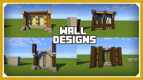 Minecraft How To Build A Wall Design Tutorial Easy Survival Minecraft | My XXX Hot Girl