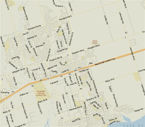 Ajax Map, Ontario - Listings Canada