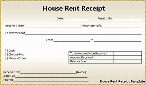 Free Rent Receipt Template Excel Of Rent Receipts | Heritagechristiancollege