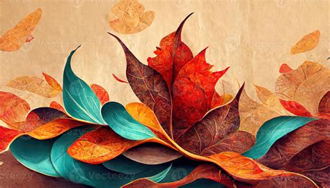 autumn abstract background with organic lines and textures on white background. Autumn floral ...