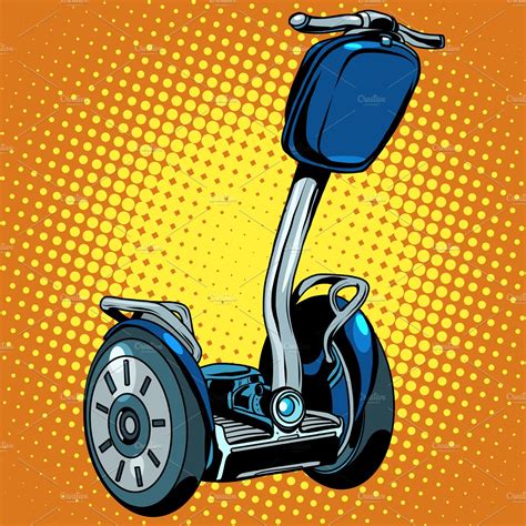 electric scooter segway | Pre-Designed Illustrator Graphics ~ Creative Market