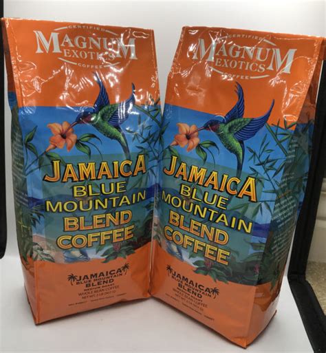 Jamaican Blue Mountain Coffee Blend, Whole Bean - Medium Roast, Fresh Strong - - for sale online ...