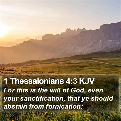 1 Thessalonians 4:3 KJV Bible Verse Images