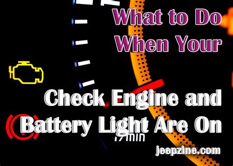 How to Troubleshoot Your Vehicle's Check Engine and Battery Light