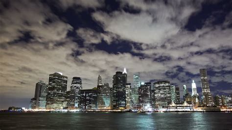 new york city skyline harbor timelapse Stock Footage Video (100% ...