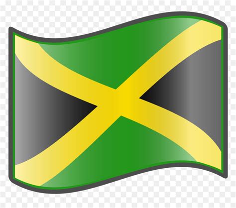 Free Jamaican Flag Cliparts - Jamaica Flag Emoji Png, Transparent Png - vhv