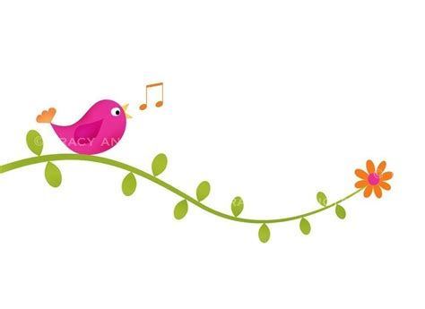 CLIP ART Bird on vines for commercial and personal use.