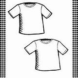 T Shirts Flash Card sketch template