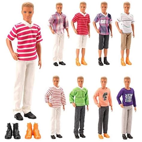 Walmart 8pcs Boy Barbie Suit Pack: 3 Sets Casual Wear, 3 Dolls Pants, 2 ...