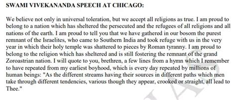 [PDF] Swami Vivekananda Chicago Speech PDF - Panot Book