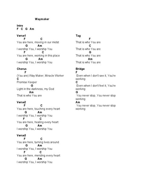 Praises With Chords To Print | PDF | Song Structure | Theology