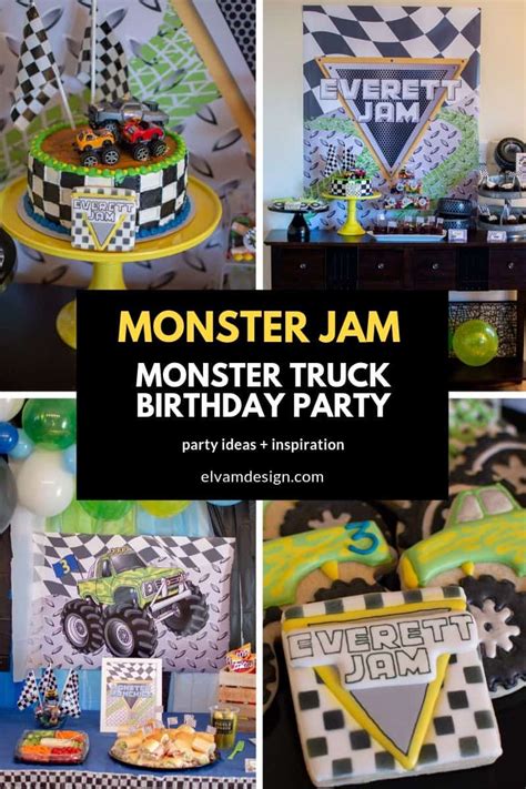 Monster Truck "Monster Jam" Birthday Party - Elva M Design Studio