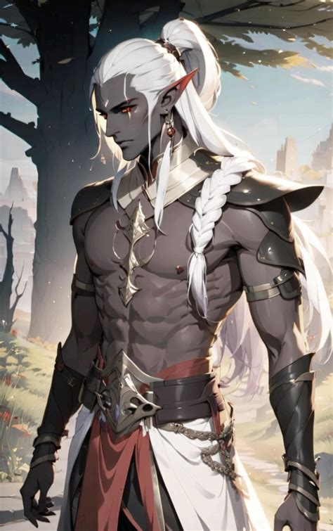 drow male characters, variety of styles : r/dndai