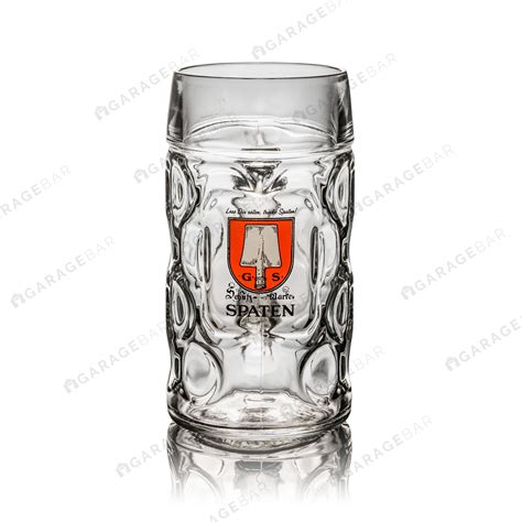 Spaten Stein Tankard Beer Glass - Two Pint/1L - GarageBar Limited