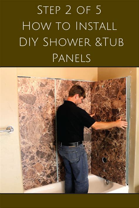 5 steps to install decorative DIY shower and tub wall panels | Shower wall panels, Diy shower ...