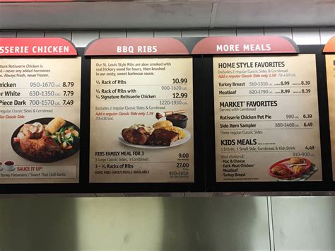 Boston Market Menu Prices