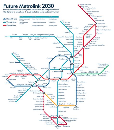 MANCHESTER 2030 | Greater london map, Transit map, London map